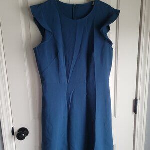 Loft Ann Taylor Womens Teal Dress Size 10